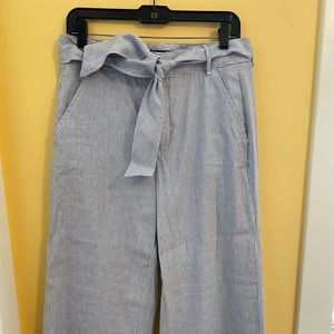 Banana Republic Striped Wide Leg Trousers